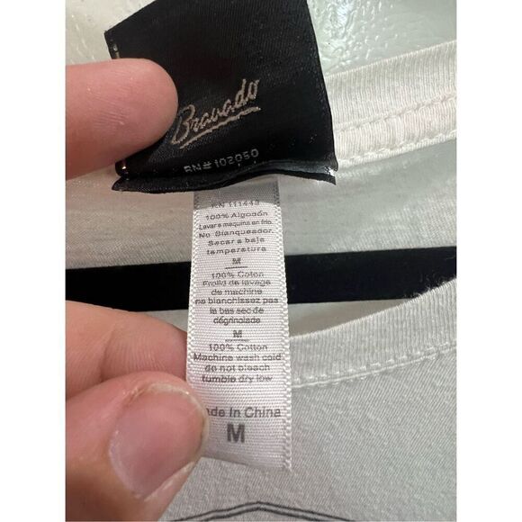 Harley Davidson White Long Sleeve Shirt Woman’s Size Medium- Flaws/Marks/Bally - Picture 7 of 13